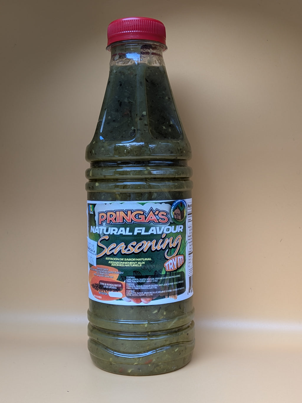 Pringa's Natural Flavour Green Seasoning 750ml