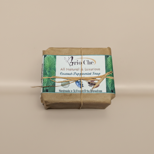 Coconut-Peppermint Soap - Neutral Background