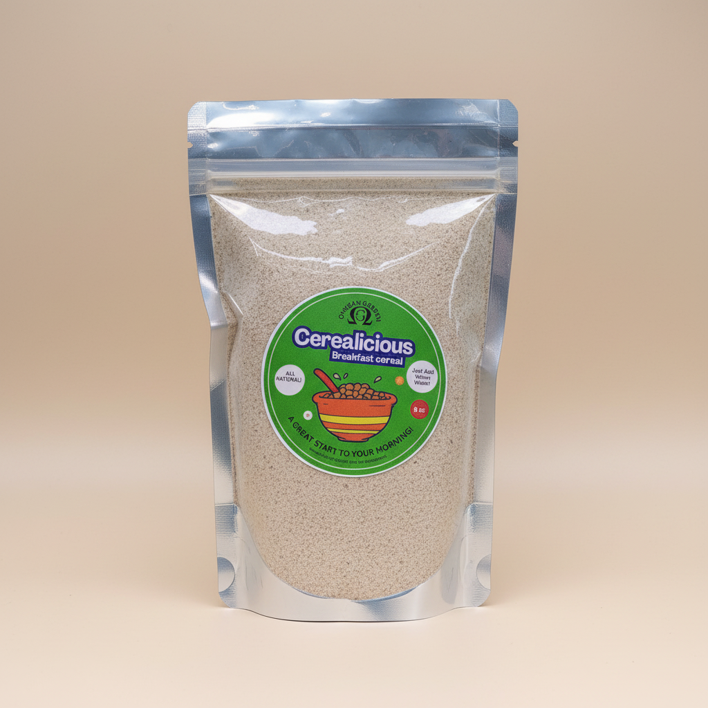 Omegan Garden Cerealicious Breakfast Cereal 8oz - All Natural
