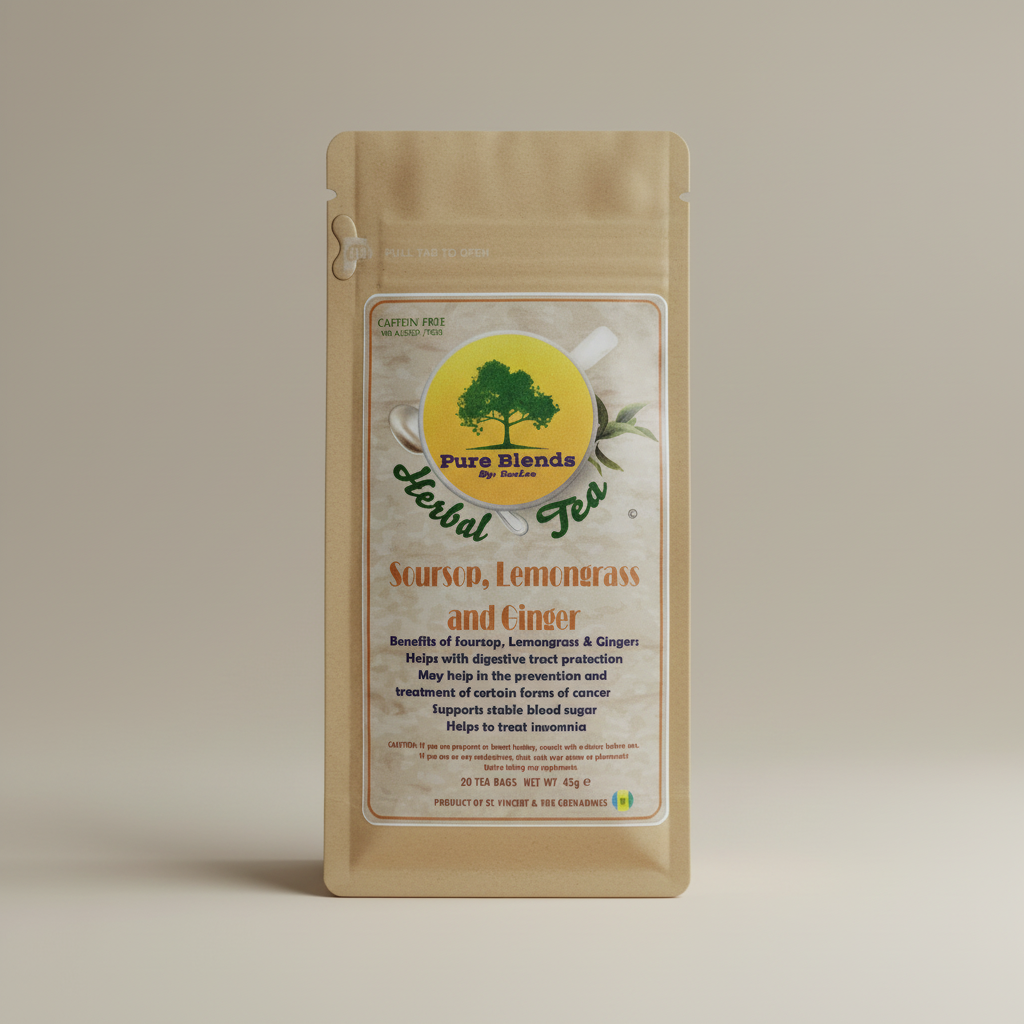 Pure Blends Herbal Tea - Soursop, Lemongrass & Ginger 20pk