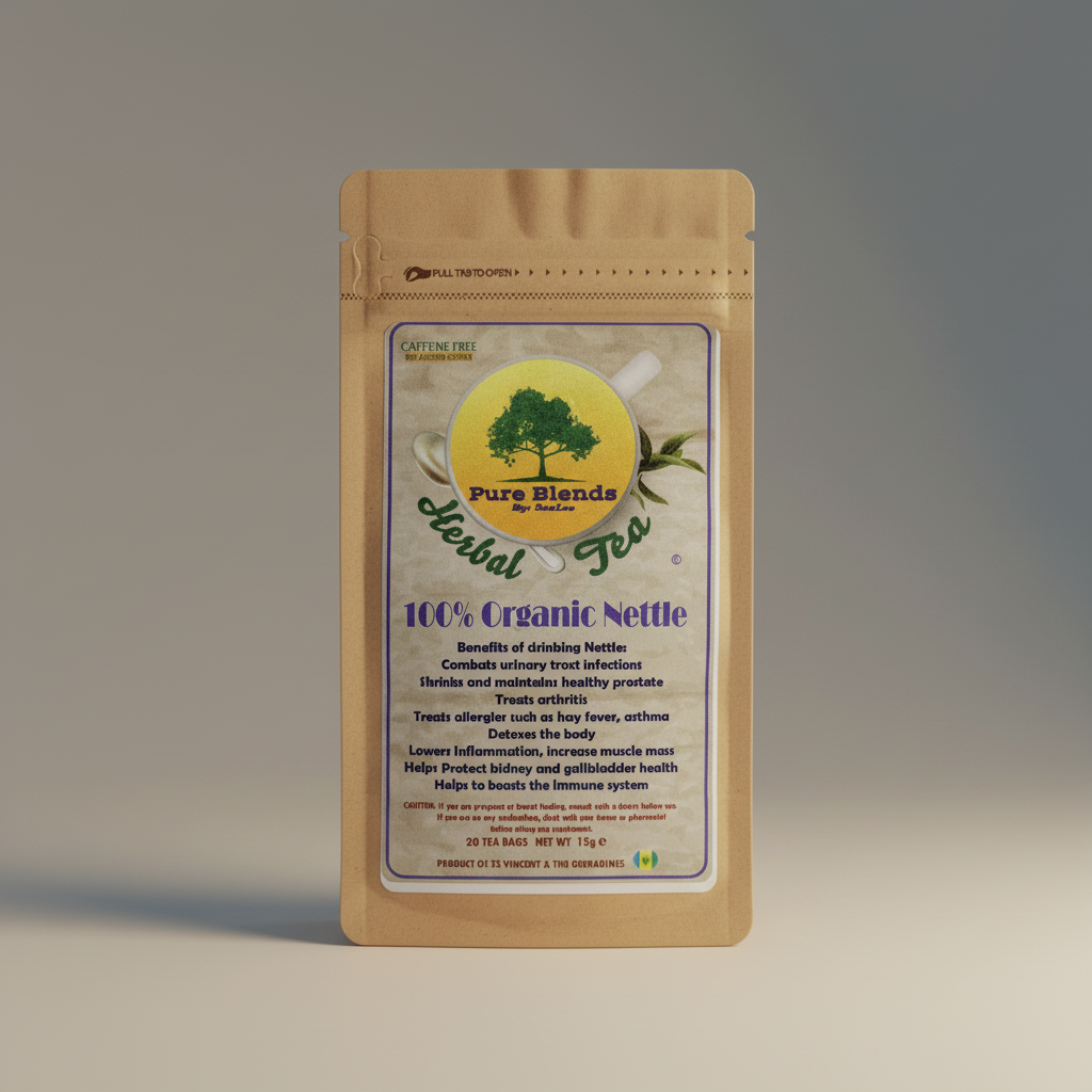Pure Blends Herbal Tea - 100% Organic Nettle 20pk