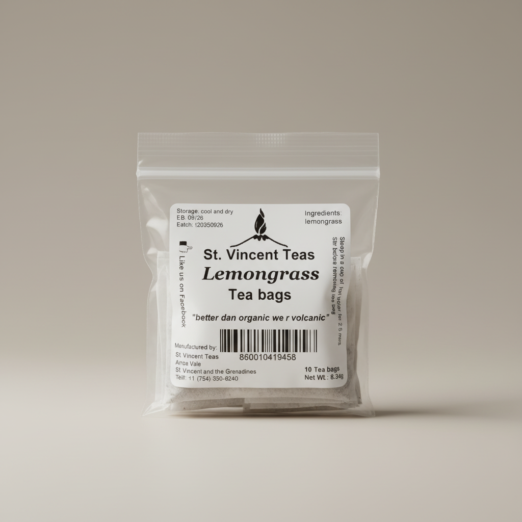St. Vincent Teas - Lemon Grass Tea Bags 10pk