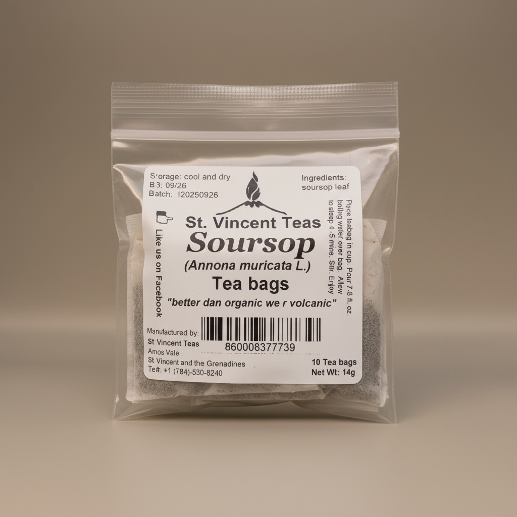 St. Vincent Teas - Soursop Tea Bags 10pk