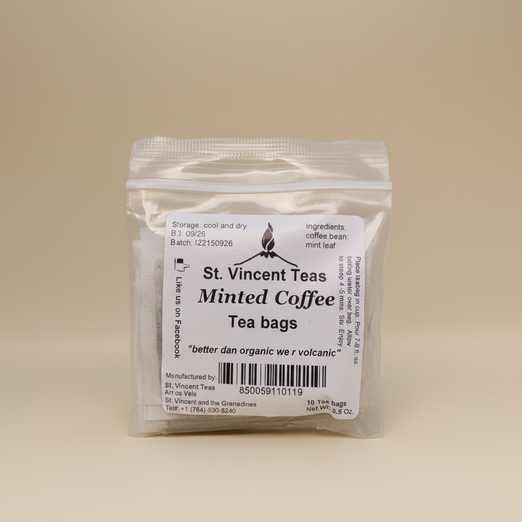 St. Vincent Teas - Minted Coffee Tea Bags 10pk